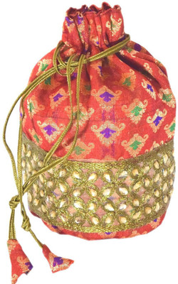 

GiftPiper Embroidered Stone Work Potli(Multicolor)