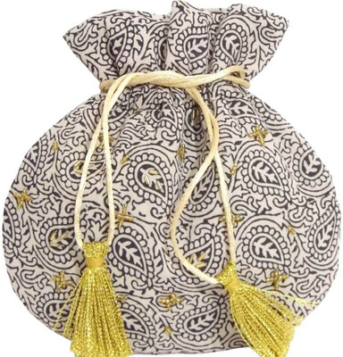 

GiftPiper Bagh Print Potli(Multicolor)
