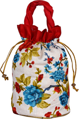 

Decot Paradise Embroidery Design HandBag Potli(Multicolor)