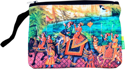 

Eco Corner Big Indian Art Parade Cotton Pouch(Multicolor)