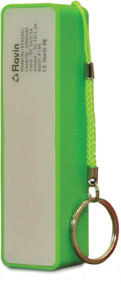 

Ravin 2000 mAh Power Bank (Eraser EP02001)(Green, Lithium-ion)