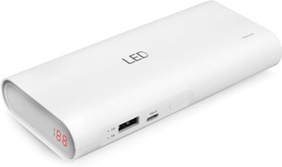 Hoteon 10000 mAh Power Bank (TS-D187, with LED display dual output and BIS cirtificate)(White, Lithium-ion)