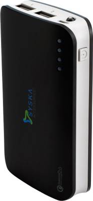 Syska Power Elite 100 QC 10050mAH Power Bank (Black)