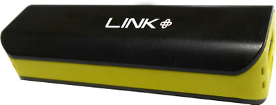 

Link+ 2600 mAh Power Bank (Eco-2.6K, USB Portable Power Supply)(Black, Yellow, Lithium-ion)