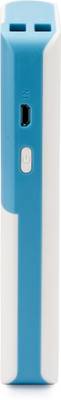 ASPOR A399 Power Bank With 2 USB Outputs Real Capacity 11000 mAh (White, Blue) 