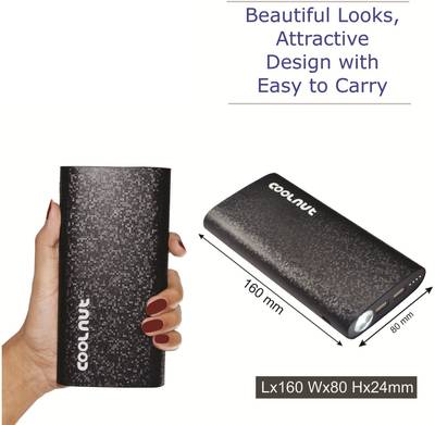 Coolnut High Capacity Power Bank With Dual USB Output 20000 mAh P...