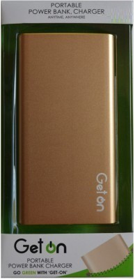

Get On 5000 mAh Power Bank (GO50, Portable Polymer Power bank)(Silver, Gold, Lithium-ion), Gold;silver