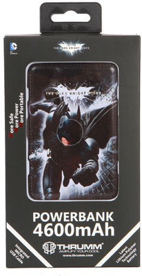 

Thrumm 4600 mAh Power Bank (BT007, Batman Dark Knight Slim Powerbank (Officially Licensed))(Multicolor, Lithium Polymer)