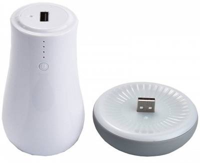Shrih SHR- 9249 LED Wireless Mushroom Night Lamp  8000 mAh Power ...