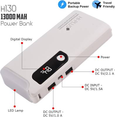 HI-PLUS H130 USB Portable Power Supply 13000 mAh Power Bank