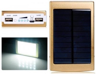 

Reliable 15000 mAh Power Bank (20 Led Solar, with 2 Usb And Torch)(Golden, Silver, Black, White, Blue, Lithium-ion), Black;blue;golden;silver;white