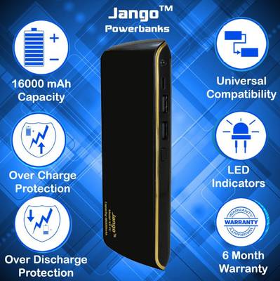 Jango X-7 FC Fast Charge Portable Charger With 2 USB Output &amp; LED...
