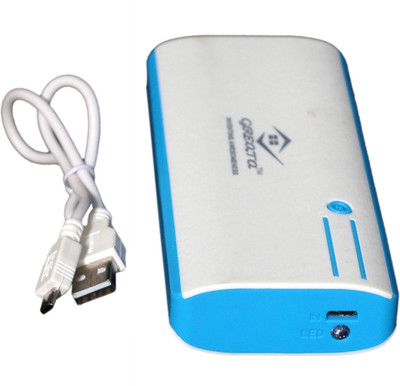 

GREATA 10000 mAh Power Bank (G10K, Fast charging three USB 2.0 port output)(White, Blue, Lithium-ion), Blue;white