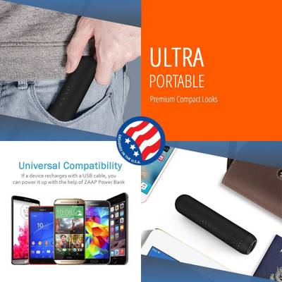 Zaap zaapapb-223 Active Power bank 3350 mAh Power Bank