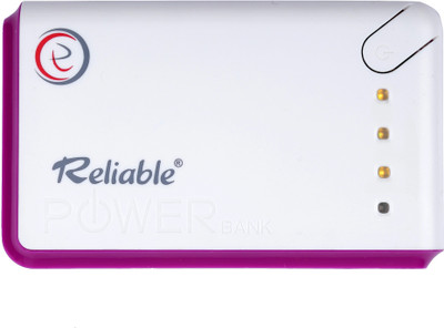 

Reliable 13000 mAh Power Bank (RBL 005, with 2 Usb And Torch)(White, Pink, Lithium Polymer), Pink;white