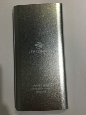 

Zebronics 8000 mAh Power Bank (zeb-pg8000, slim external power charger)(Silver, Alkaline)
