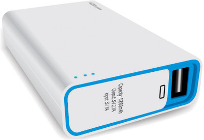 

Portronics 10000 mAh Power Bank (POR-580White, Charge M plus)(White, Lithium-ion)