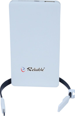 

Reliable 6000 mAh Power Bank (Power Bank, S1 Super Slim Portable)(White, Lithium Polymer)