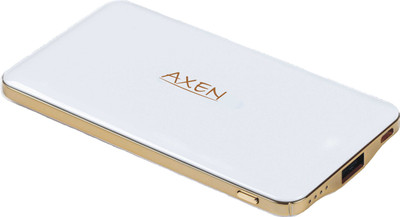 

Axen 5000 mAh Power Bank (Mr5000a White, Razor)(White, Lithium Polymer)