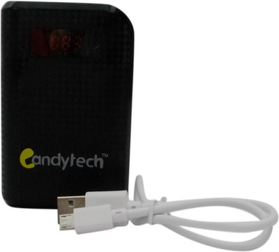 

Candytech 6600 mAh Power Bank (PB-6600-BK, Black)(Black, Lithium Polymer)