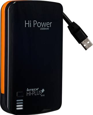 Hitech HI-PLUS H110 Power Bank 15000 mAh (Black, Orange) 