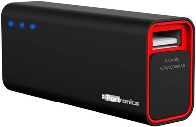 

Portronics 2600 mAh Power Bank (POR 356, Emergency Mobile Charger)(Lithium-ion)