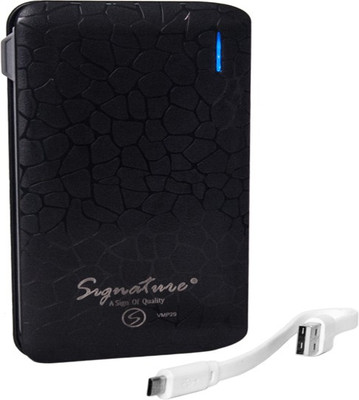 

Signature 5000 mAh Power Bank (VMP29, PWRBNK)(Black, Lithium-ion)