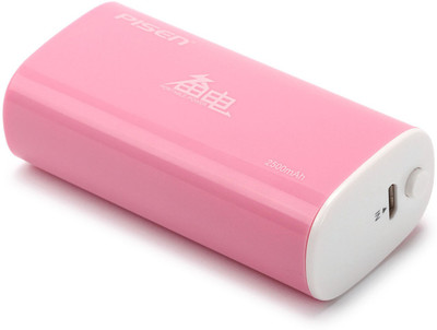 

Pisen 2500 mAh Power Bank (Portable 2500mAh Power Bank, Ts-Uc032p)(Pink, Lithium-ion)