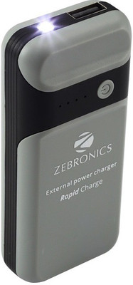 

Zebronics 4000 mAh Power Bank (PG4000L1, Portable With Torch)(Grey, Lithium Polymer)