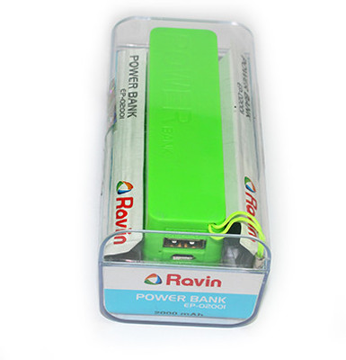 

Ravin 2000 mAh Power Bank (EP-02001)(Green, Lithium-ion)