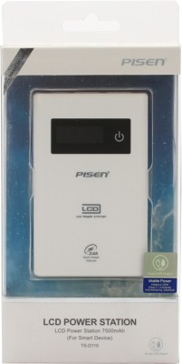 

Pisen 7500 mAh Power Bank (TS-D110)(White, Lithium-ion)