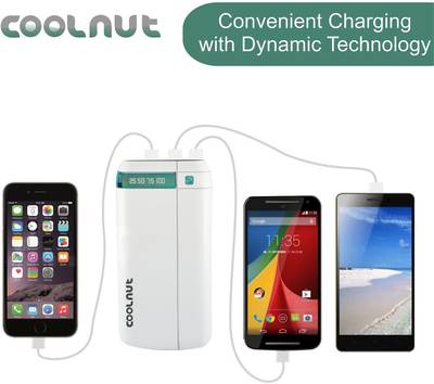 Coolnut High Capacity Power Bank 20000mAh with Tri USB Port and L...