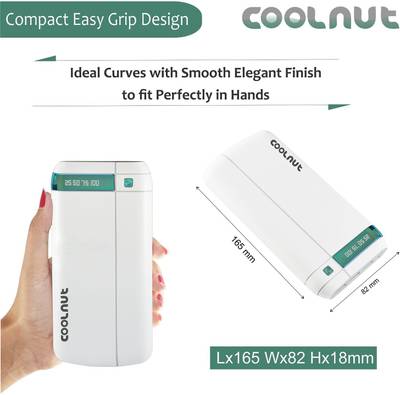 Coolnut High Capacity Power Bank 20000mAh with Tri USB Port and L...