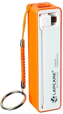 

Lapcare 2200 mAh Power Bank (LROBTCU4091OR)(Orange, Lithium-ion)