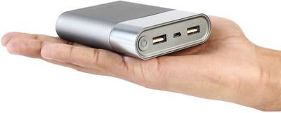 Portronics POR-548 Velocity Plus 13400 mAh (Steel Grey Rubber) 