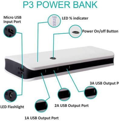 Jango X-12000 Rapid Charge Genuine 12000 mAh Power Bank