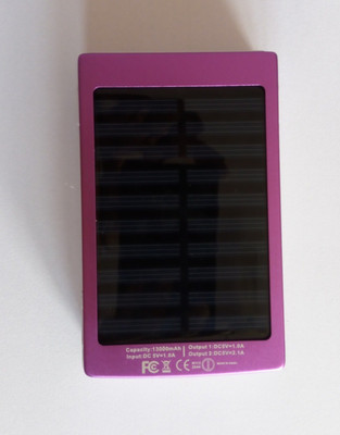 

Bluebells India 13000 mAh Power Bank (13000 mAh, Solar Charging 13000 mAh with 20 LED Lights Universal Compatibility for Mobile/Smart Phones, Cameras, Tablets & other similar devices)(Purple, Lithium-ion)
