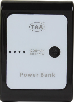 

7AA 12000 mAh Power Bank (YA-120, 7AA 12000 mAh )(Black, Lithium-ion)