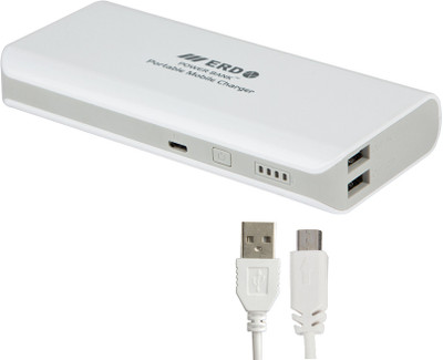 

ERD 13000 mAh Power Bank (Portable Mobile Charger 13000mAh, PB-214)(White, Lithium-ion)