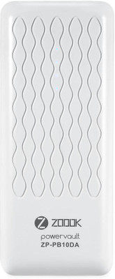 

Zoook 10000 mAh Power Bank (zp-pb10da, powervault)(White, Lithium-ion)