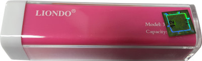 

Liondo 2600 mAh Power Bank (Li_P 2600mAh)(Pink, Lithium-ion)