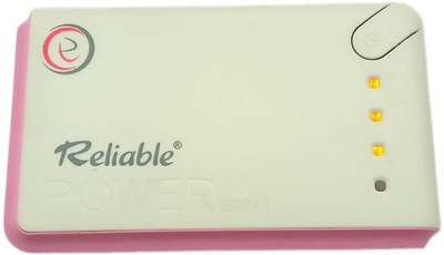 

Reliable 13000 mAh Power Bank (EK-RB-002, Reliable with 2 Usb And Torch)(Pink, White, Lithium Polymer)