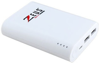 ZEUS 10000 mAh Power Bank White, Lithium Polymer ZEUS Power Banks