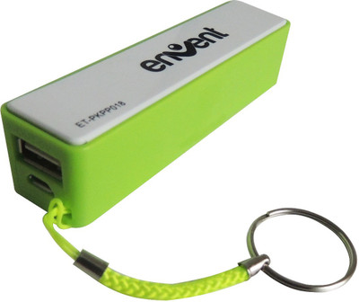 

Envent 2600 mAh Power Bank (ET-PKPP018-GR, EnergyBar Green)(Lithium-ion)