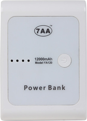 

7AA 12000 mAh Power Bank (YA-120, 7AA 12000 mAh )(White, Lithium-ion)