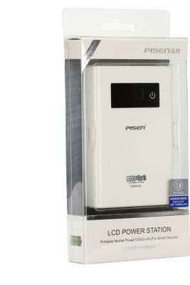 

Pisen 10000 mAh Power Bank (LCD Powerbank 10000mah For All Mobiles And Tab, TS-D077)(White, Lithium-ion)