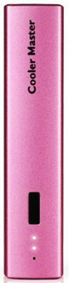 

Cooler Master 3000 mAh Power Bank (Power Fort Rechargeable Power Backup Battery Pack)(Pink, Lithium-ion)