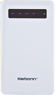 

Karbonn 5000 mAh Power Bank (Polymer 5)(White, Lithium Polymer)