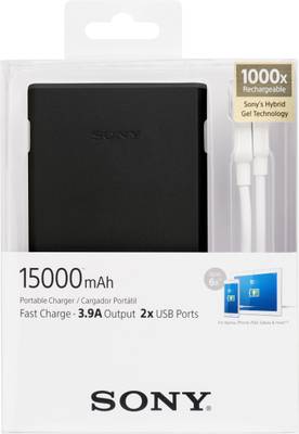 Sony CP-S15 Power Bank 15000 mAh (Black) 