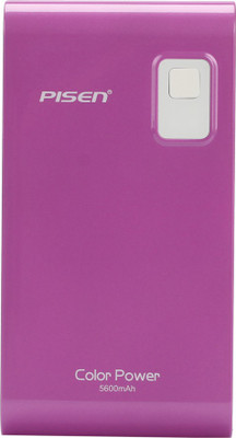 

Pisen 5600 mAh Power Bank (Colour Powerbank for All Mobiles and Tab 5600 Mah, Ts-D147, TS-D147)(Purple, Lithium Polymer)